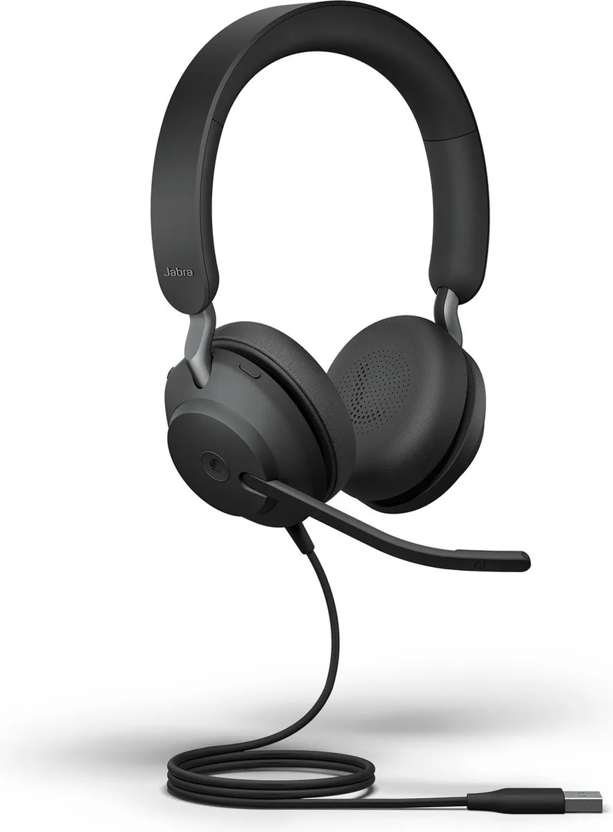 Jabra Evolve2 40 MS USB-A Headset - Zwart