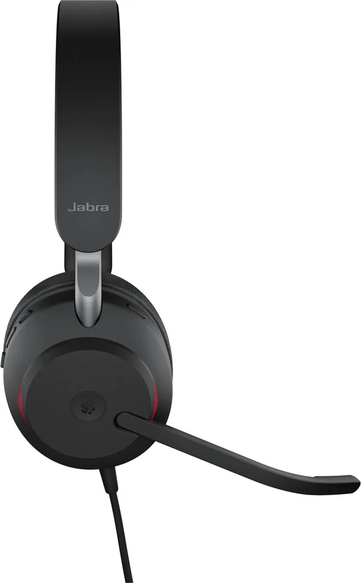 Jabra Evolve2 40 MS USB-A Headset - Zwart - afbeelding 6 van 6