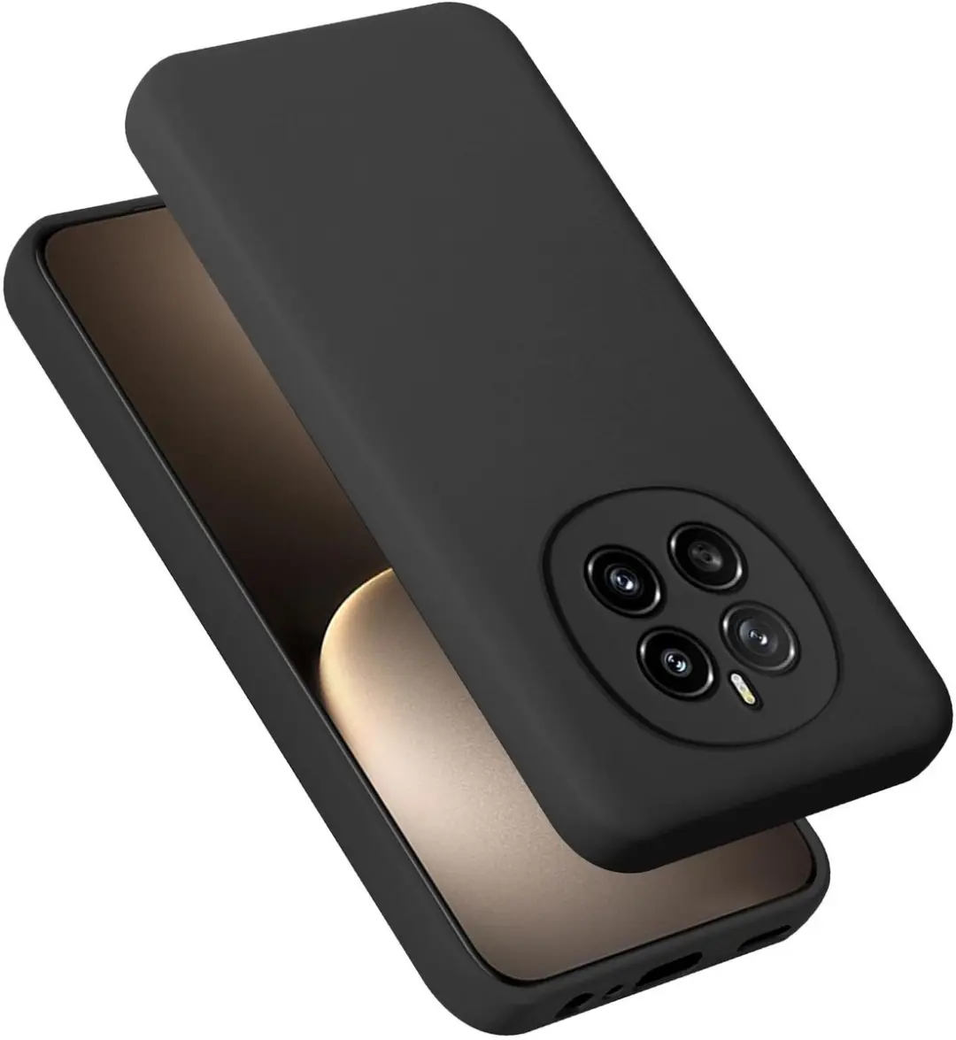 Cadorabo Hoesje geschikt voor Honor Magic 7 in LIQUID ZWART