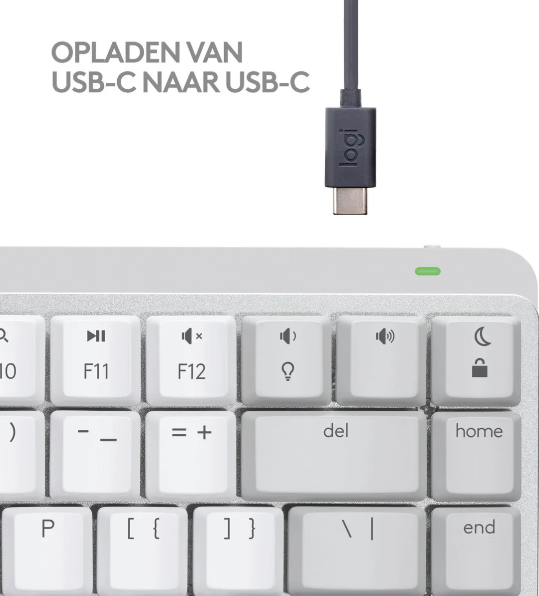 Logitech MX Mechanical Mini Toetsenbord - Wit - QWERTZ