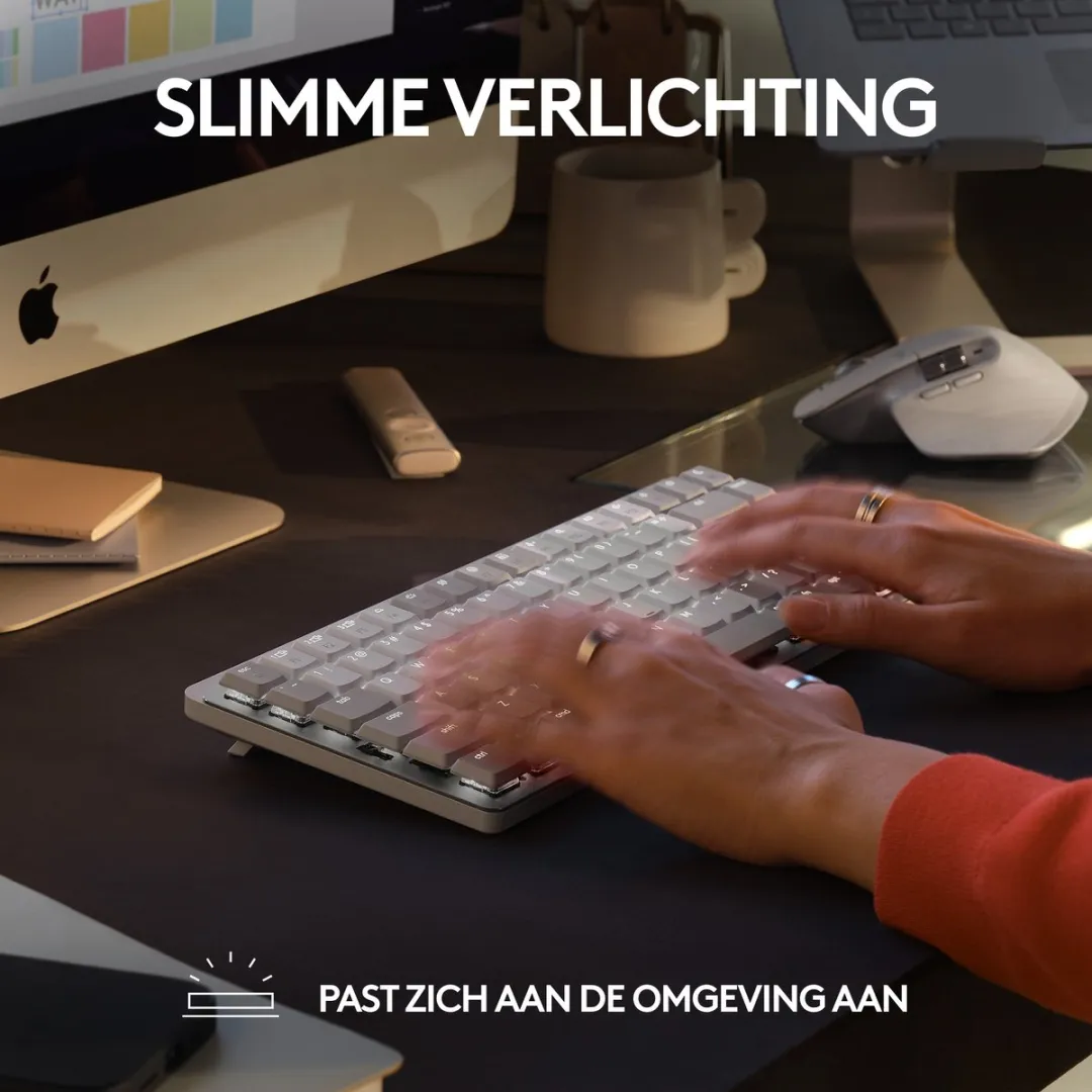 Logitech MX Mechanical Mini Toetsenbord - Wit - QWERTZ