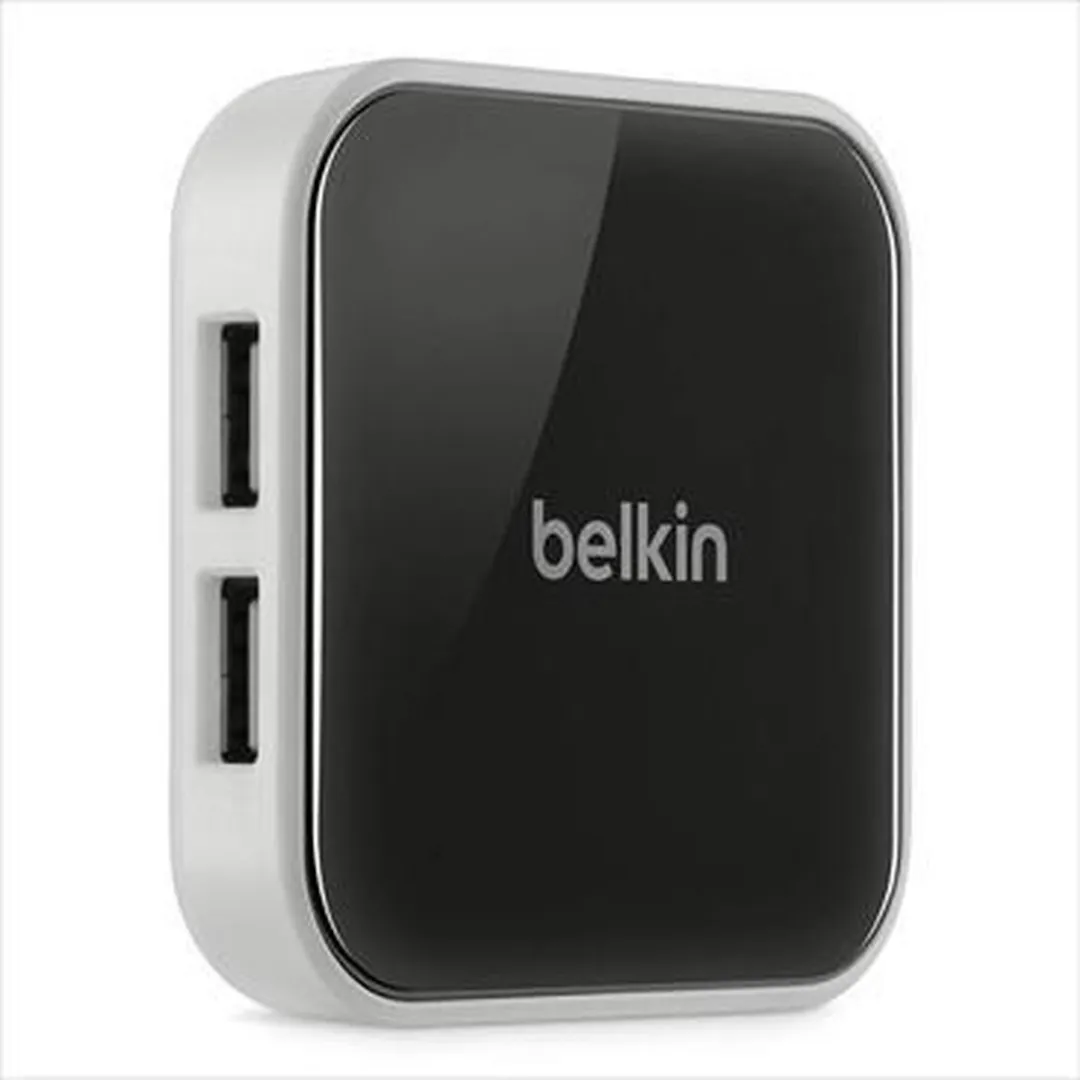 Belkin F4U020VF Square Hub 4 Poorten - Zwart/Wit