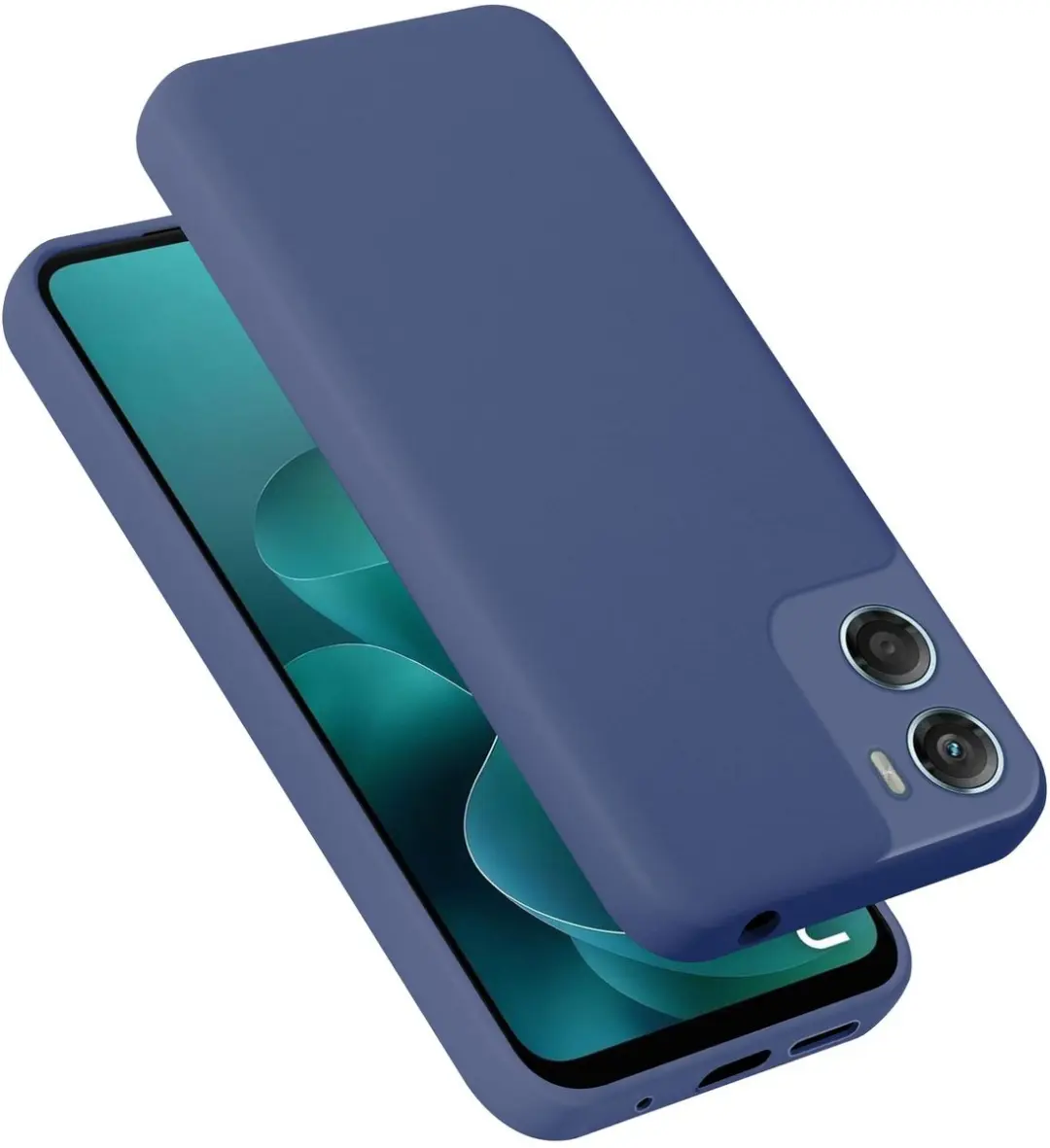Cadorabo Hoesje geschikt voor Motorola Moto G06 Case in Liquid Blauw Beschermhoe