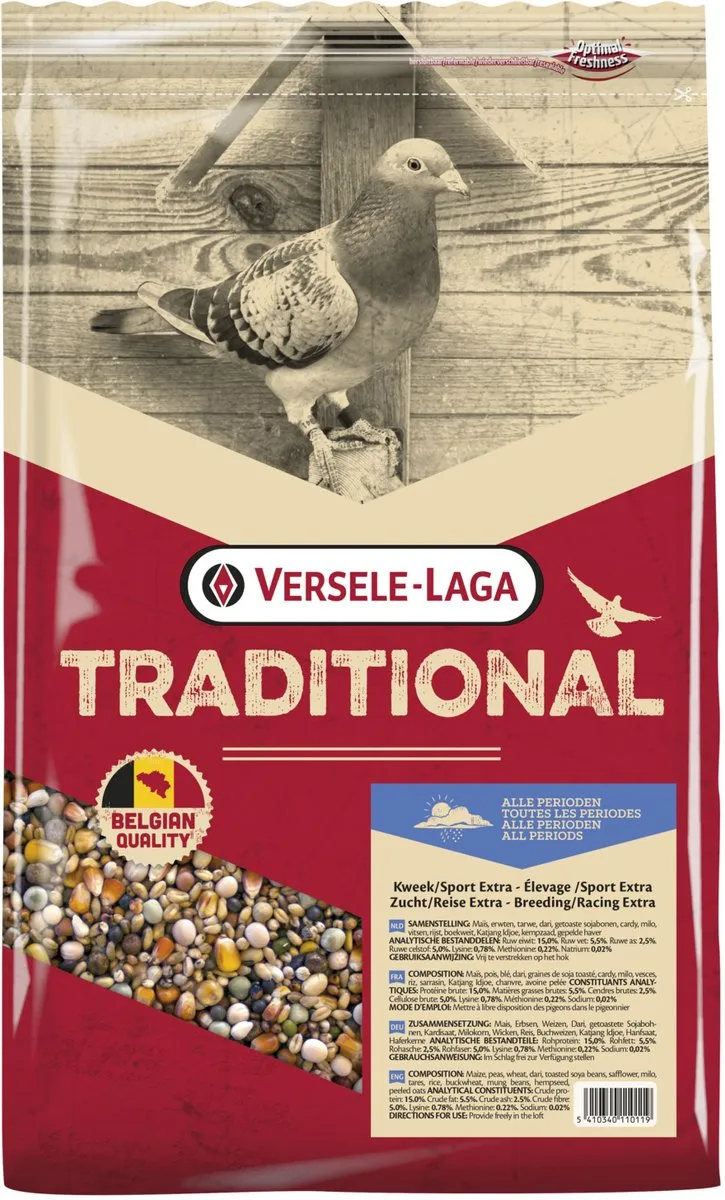 Versele-Laga Traditional Kweek/Sport Extra Duivenvoer - Duivenvoer - 5 kg