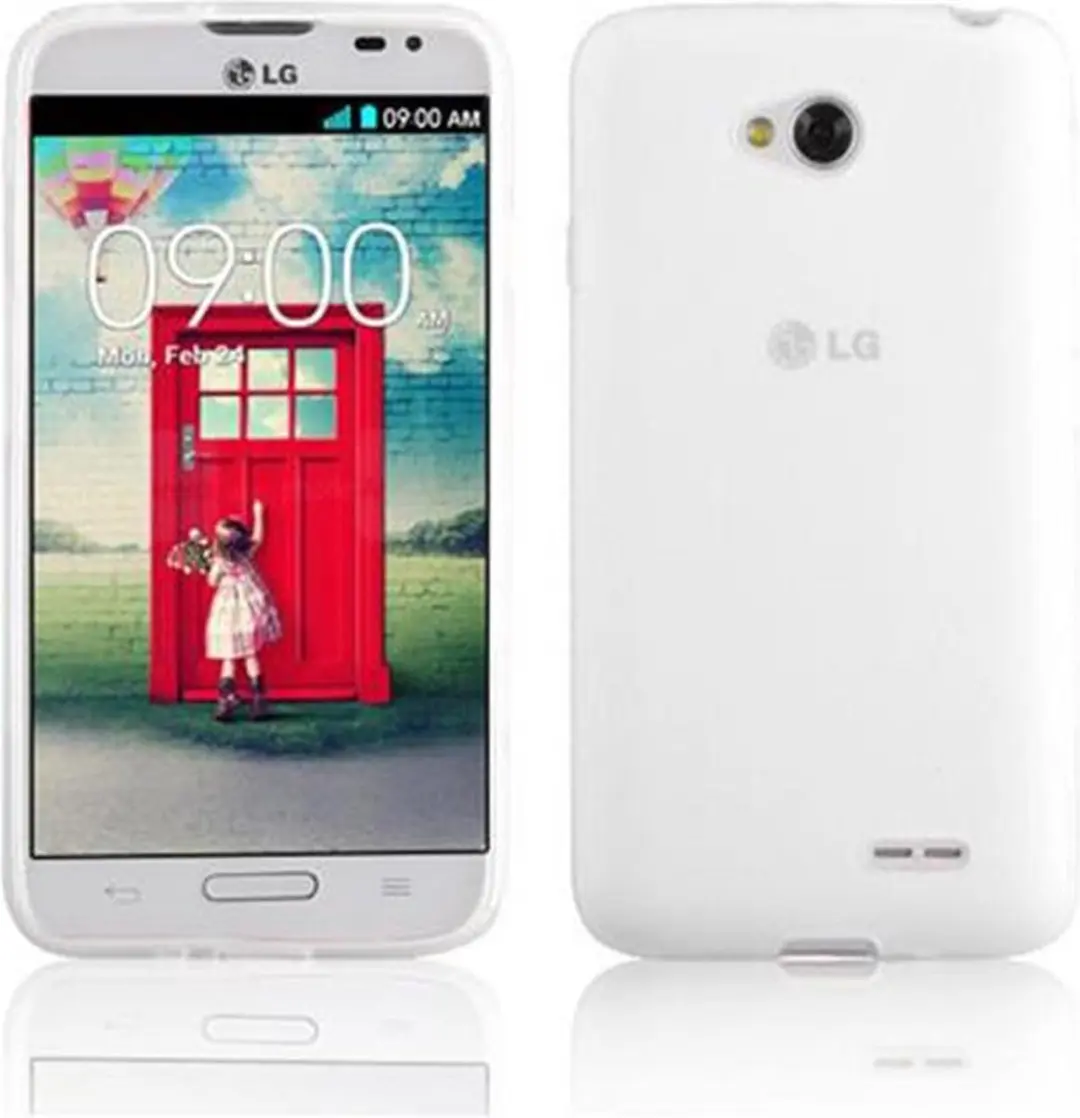 Cadorabo Hoesje geschikt voor LG L70 (1. SIM) in SEMI-TRANSPARANT