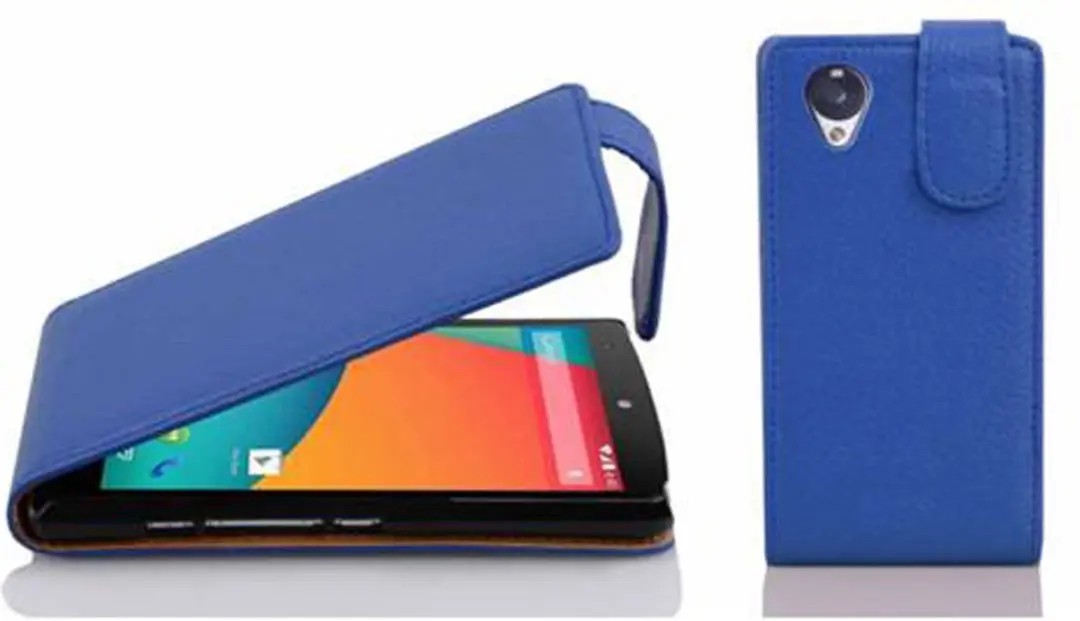 Cadorabo Hoesje geschikt voor LG Google NEXUS 5 in KONINGSBLAUW