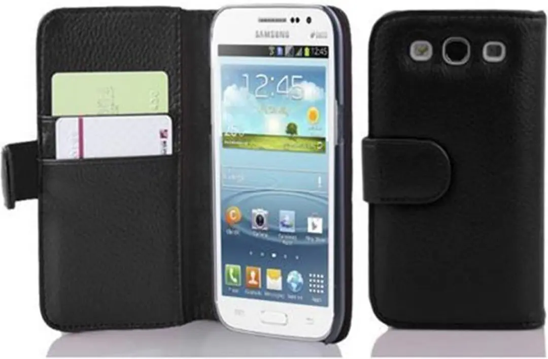 Cadorabo Hoesje geschikt voor Samsung Galaxy WIN in ZWARTE OXIDE