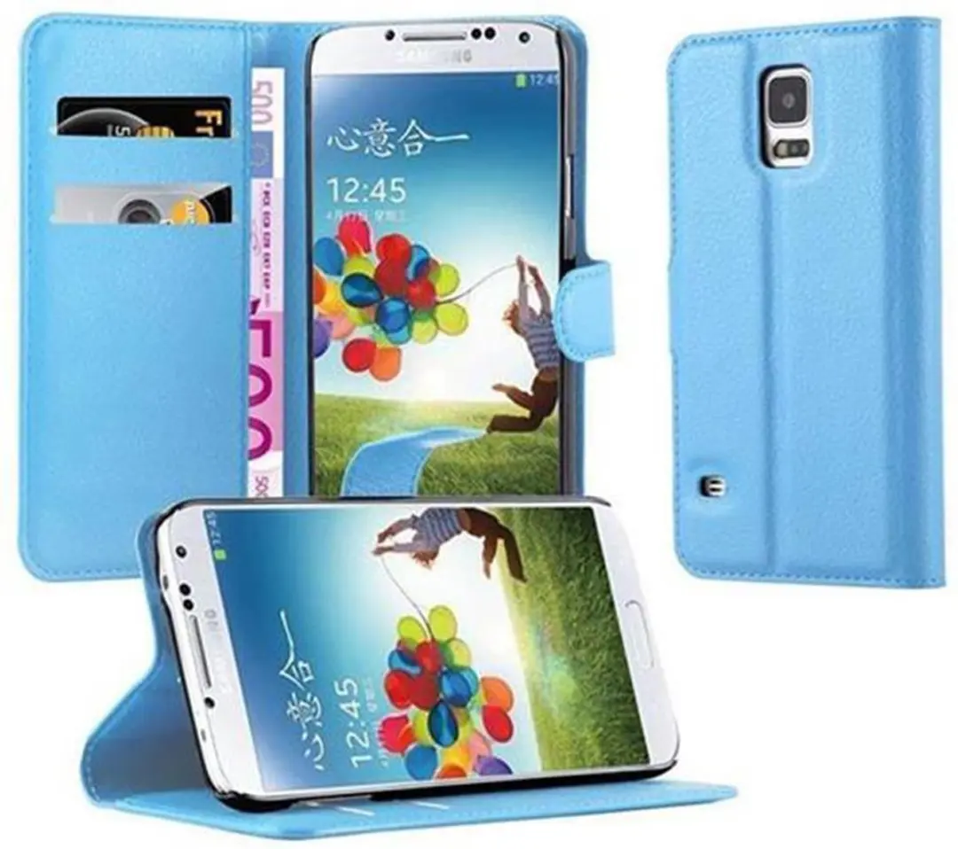 Cadorabo Hoesje geschikt voor Samsung Galaxy S5 / S5 NEO in PASTEL BLAUW