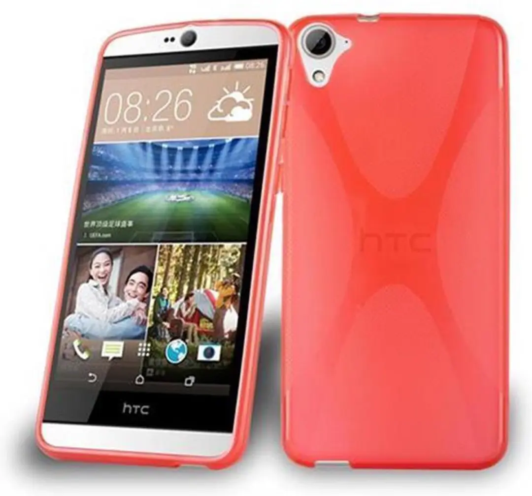 Cadorabo Hoesje geschikt voor HTC Desire 826 in INFERNO ROOD