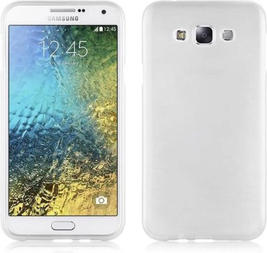 Cadorabo Hoesje geschikt voor Samsung Galaxy E7 in ZILVER