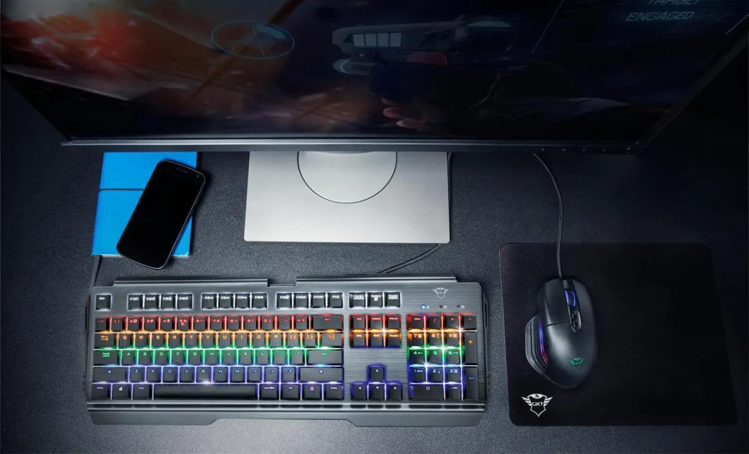 Trust GXT 877 Scarr Mechanisch Gaming Toetsenbord - Zwart Metallic