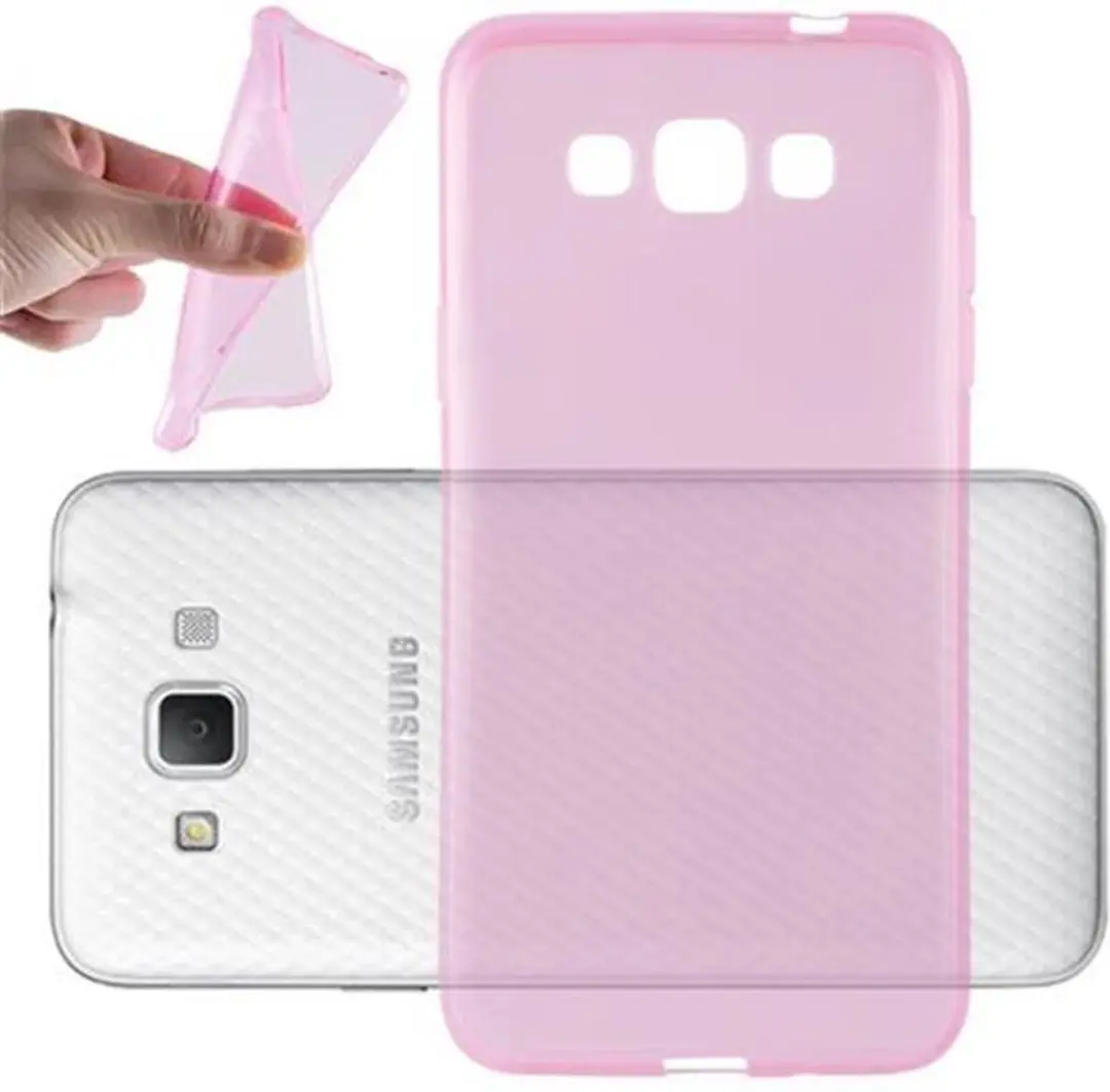 Cadorabo Hoesje geschikt voor Samsung Galaxy GRAND 3 in TRANSPARANT ROZE