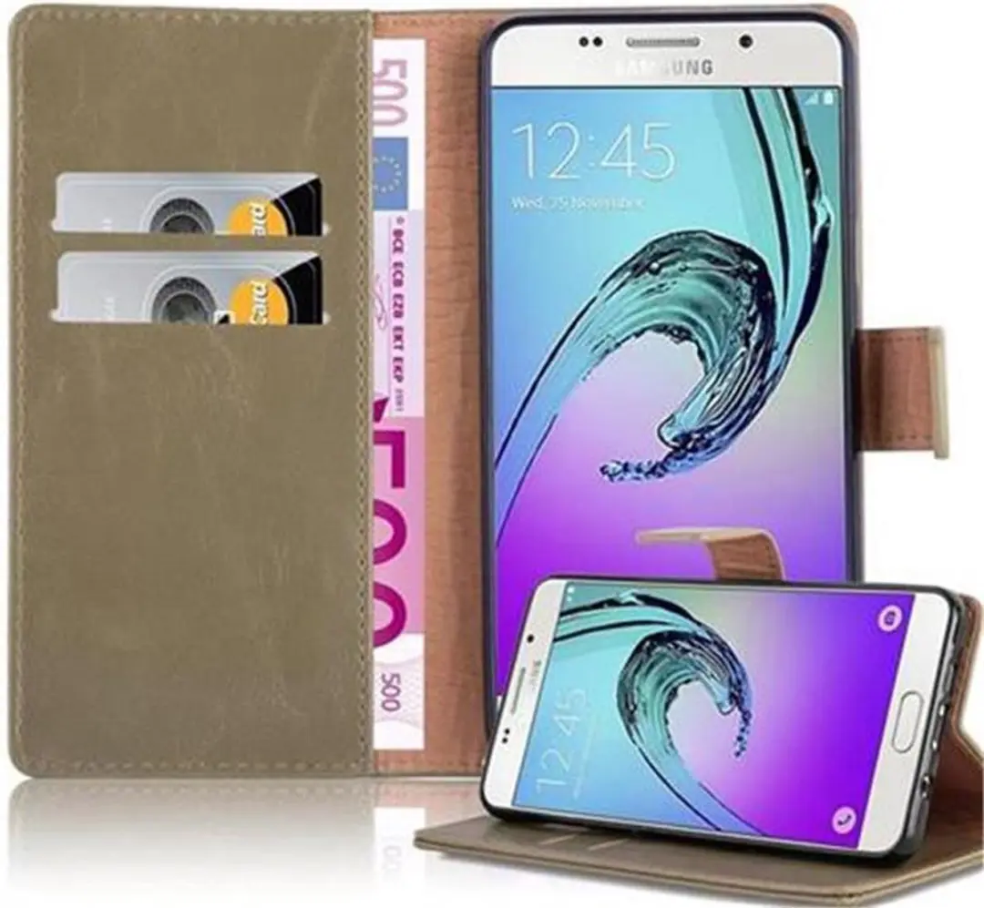 Cadorabo Hoesje geschikt voor Samsung Galaxy A5 2016 in CAPPUCCINO BRUIN