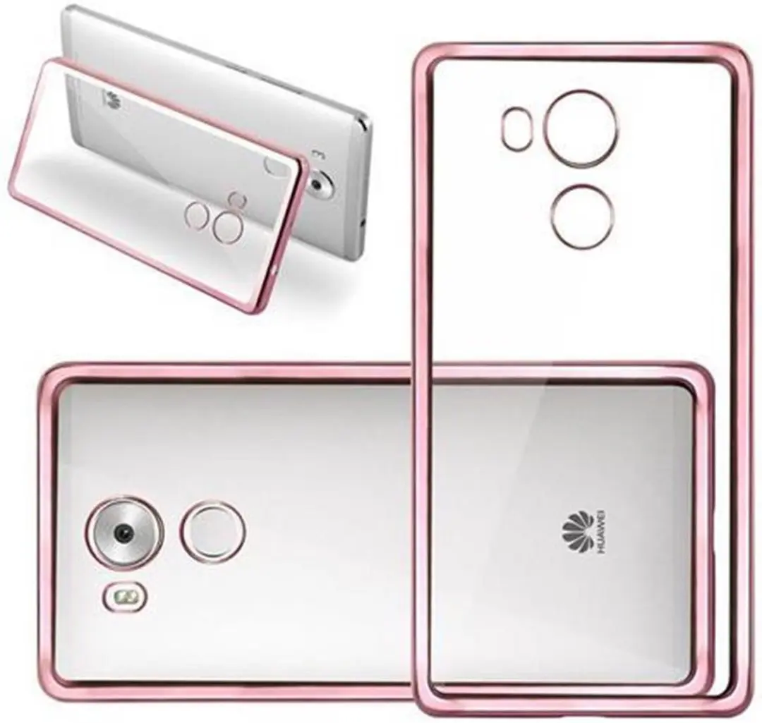 Cadorabo Hoesje geschikt voor Huawei MATE 8 in CHROOM ROSE GOUD