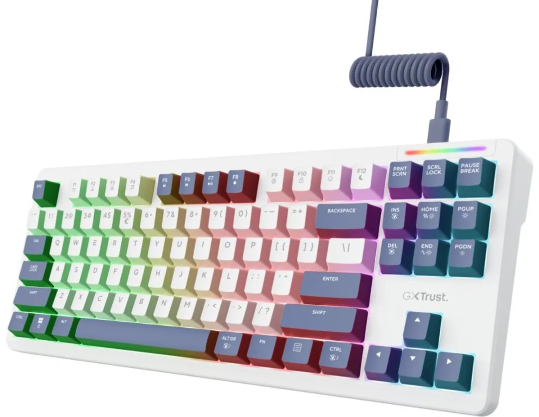 Trust GXT 872 Xyra Mechanisch Gaming Toetsenbord - Wit