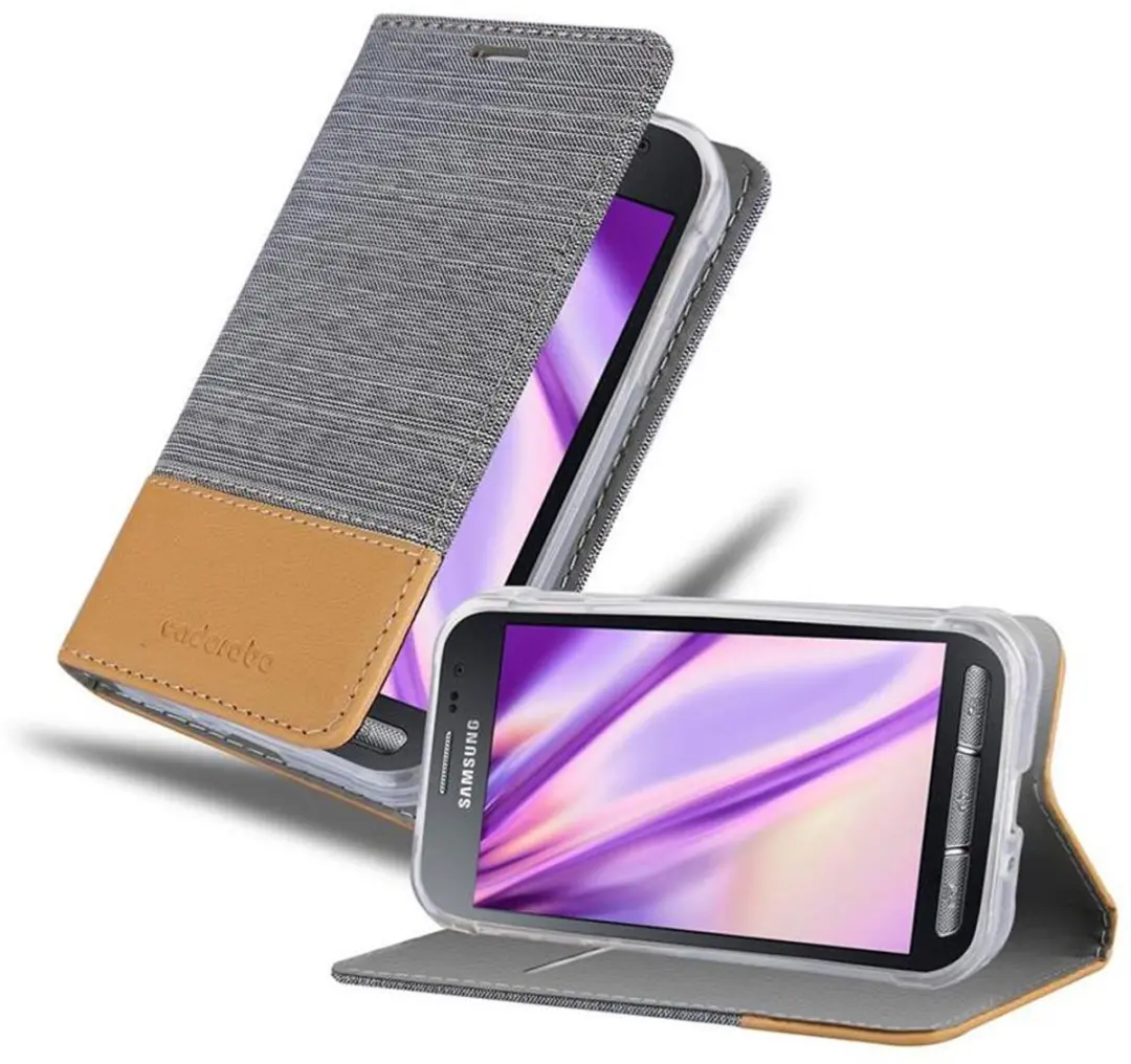 Cadorabo Hoesje geschikt voor Samsung Galaxy XCover 3 in LICHTGRIJS BRUIN