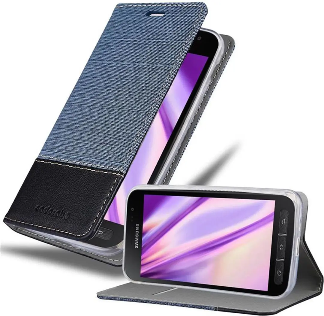 Cadorabo Hoesje geschikt voor Samsung Galaxy XCover 4 / XCover 4s in DONKERBLAUW