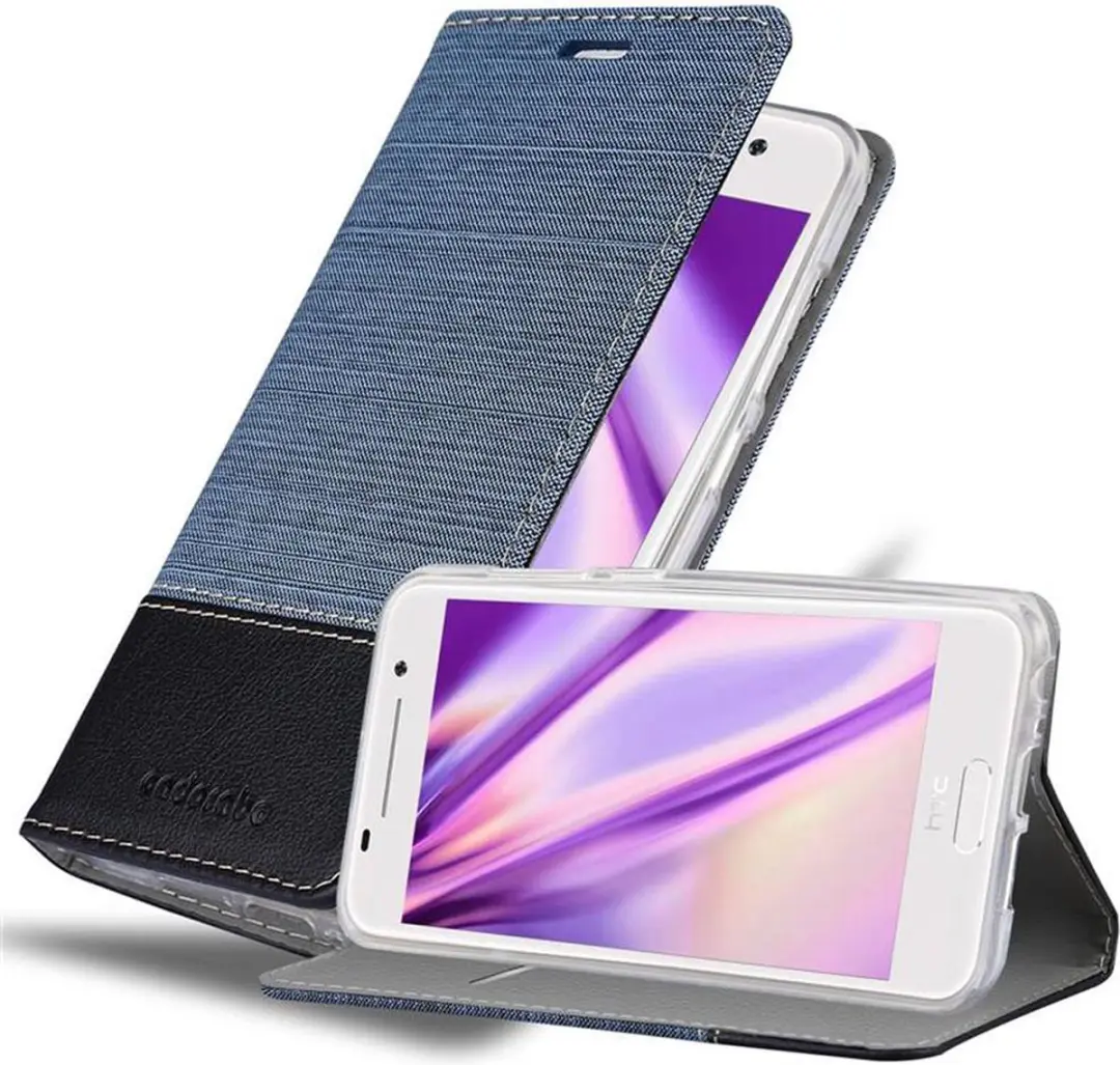 Cadorabo Hoesje geschikt voor HTC ONE A9 in DONKERBLAUW ZWART