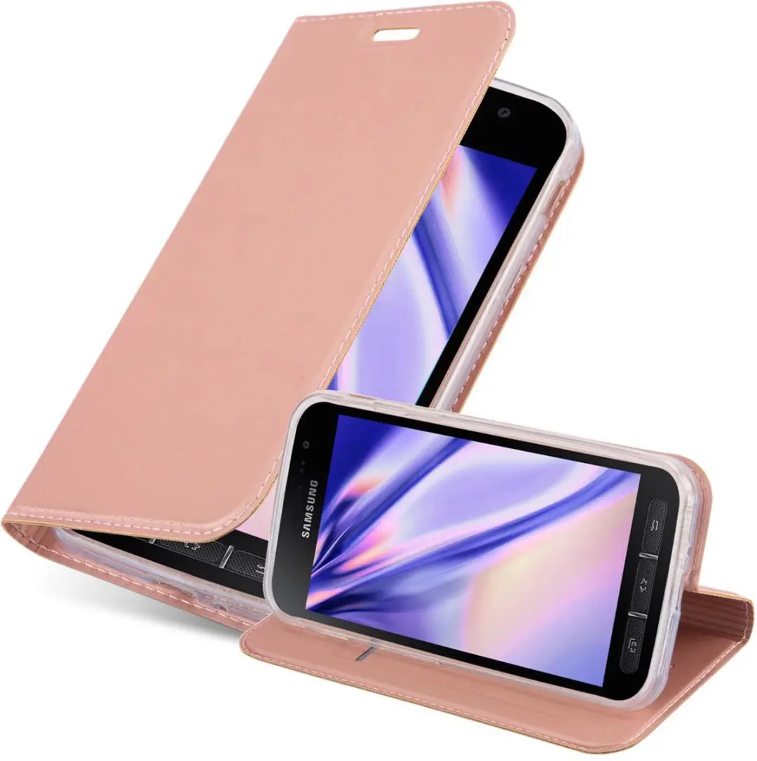 Cadorabo Hoesje geschikt voor Samsung Galaxy XCover 4 / XCover 4s in CLASSY ROSE