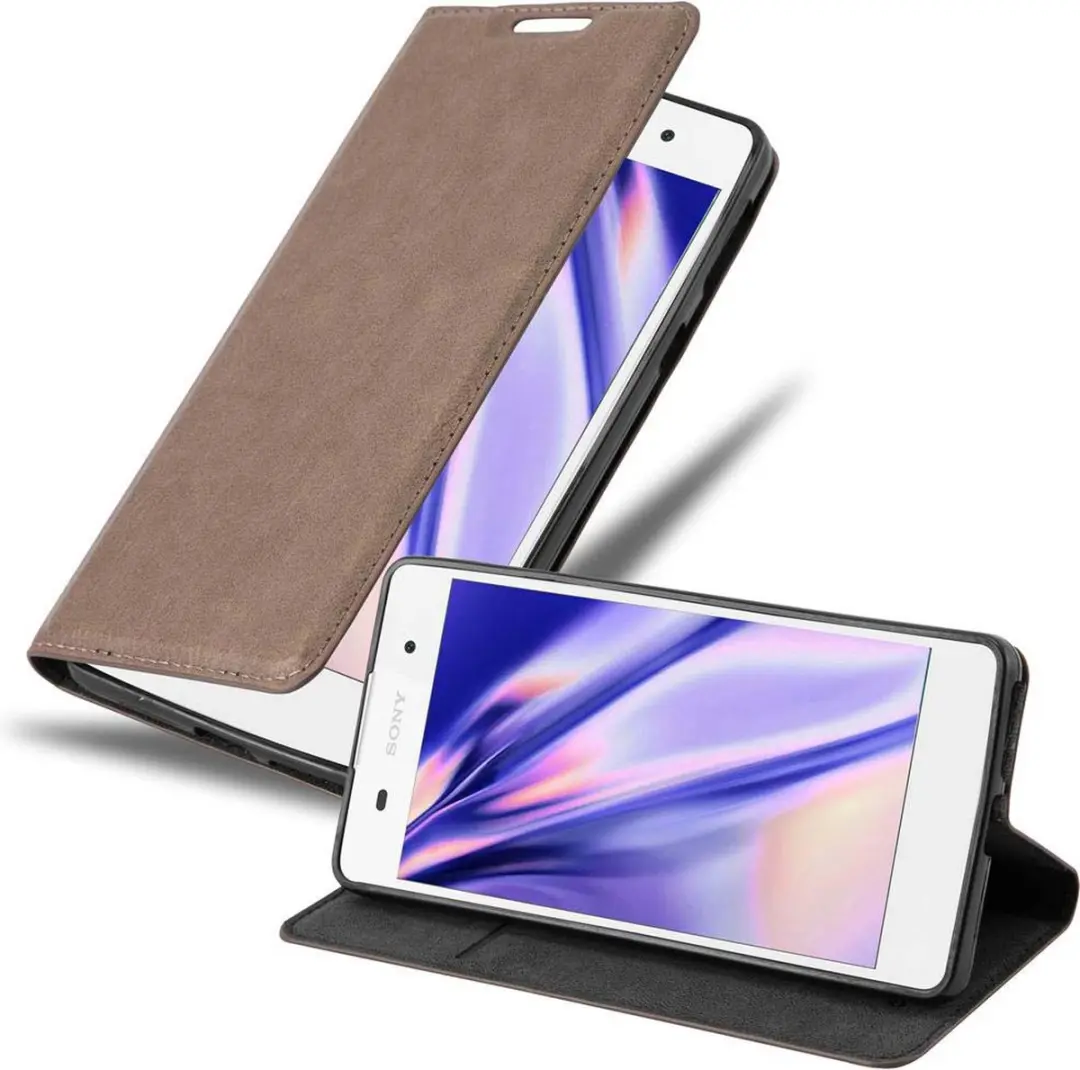 Cadorabo Hoesje geschikt voor Sony Xperia E5 in KOFFIE BRUIN
