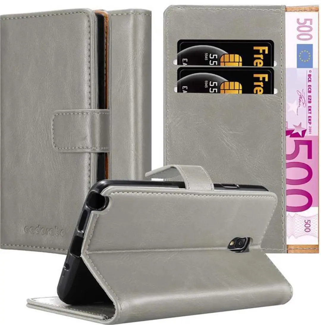 Cadorabo Hoesje geschikt voor Samsung Galaxy NOTE 3 NEO in CAPPUCCINO BRUIN