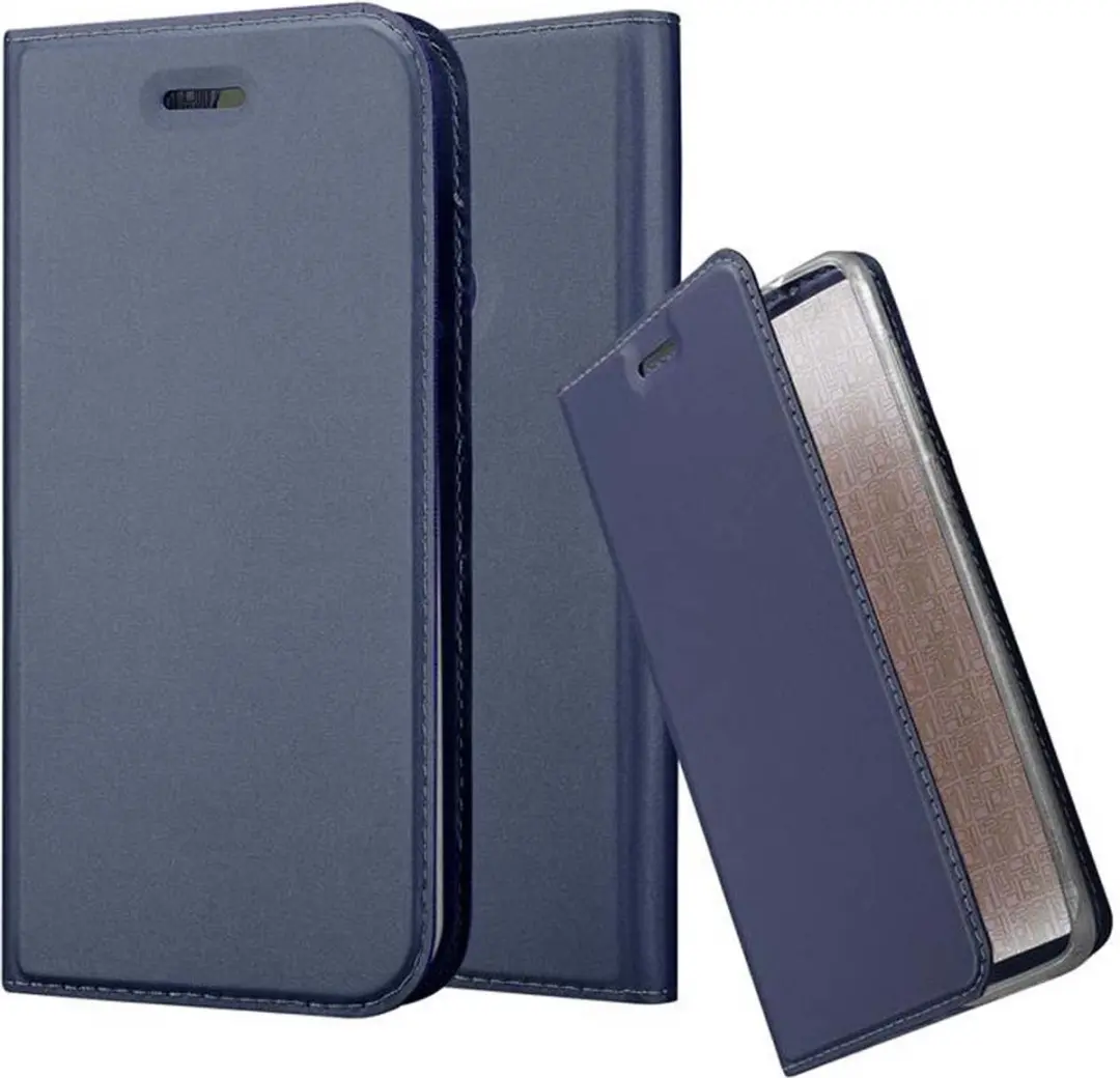 Cadorabo Hoesje geschikt voor Honor 8 / 8 PREMIUM in CLASSY DONKER BLAUW
