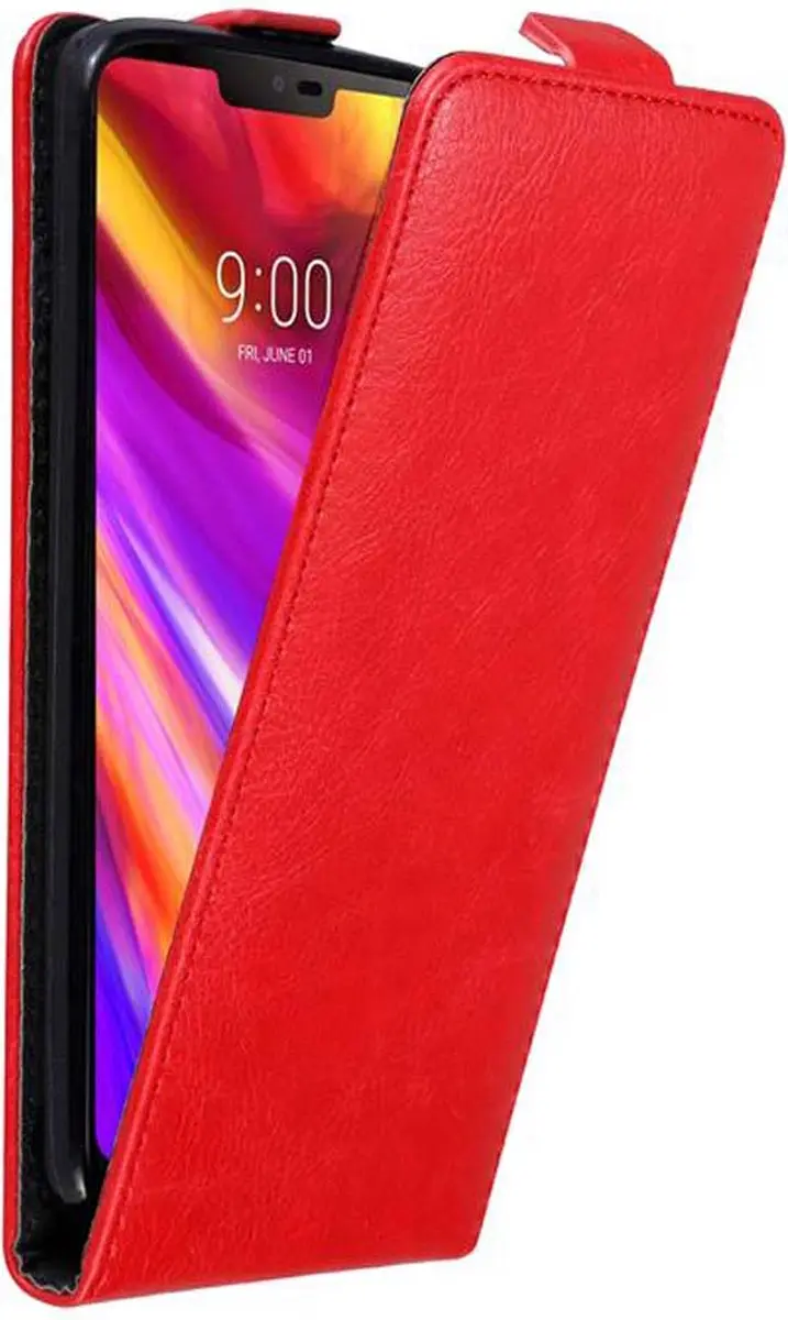 Cadorabo Hoesje geschikt voor LG G7 ThinQ / FIT / ONE in APPEL ROOD