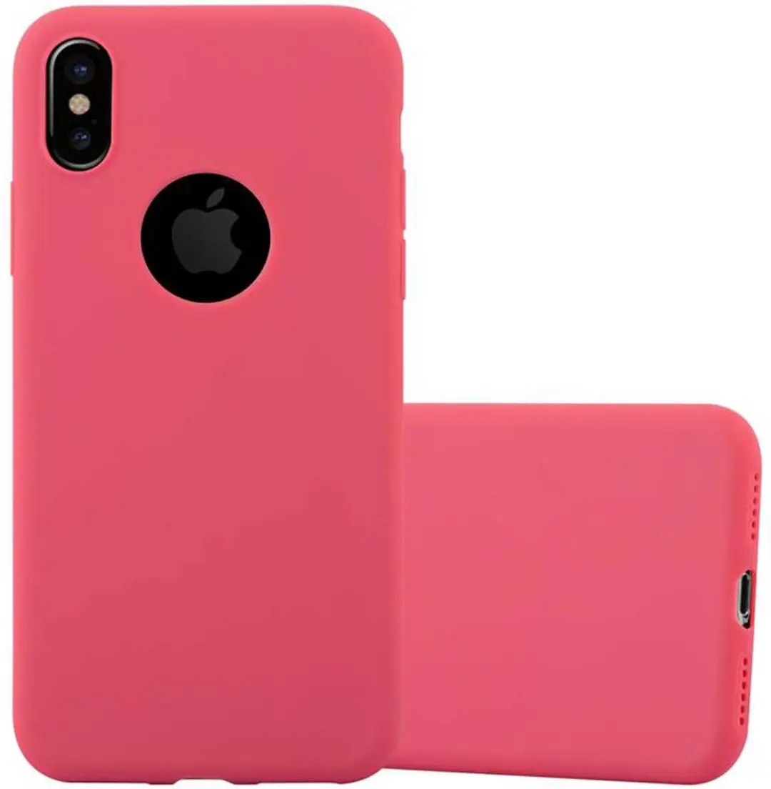 Cadorabo Hoesje geschikt voor Apple iPhone XS MAX in CANDY ROOD