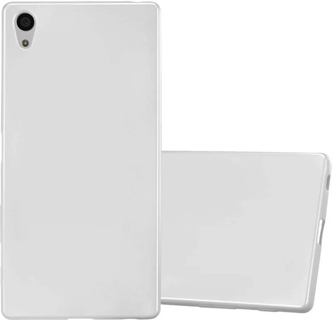 Cadorabo Hoesje geschikt voor Sony Xperia Z5 PREMIUM in METALLIC ZILVER