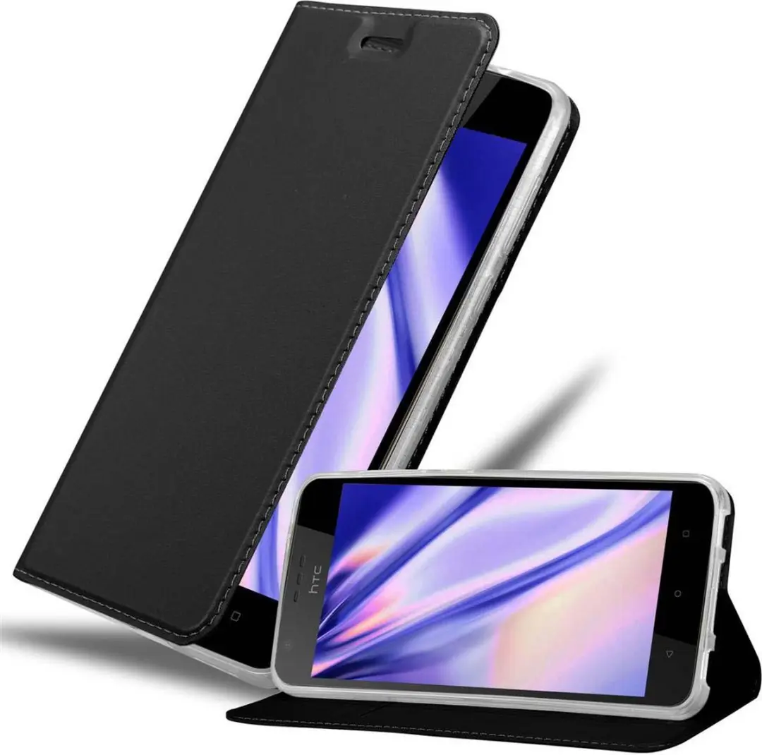 Cadorabo Hoesje geschikt voor HTC Desire 10 LIFESTYLE / Desire 825 in CLASSY ZWA