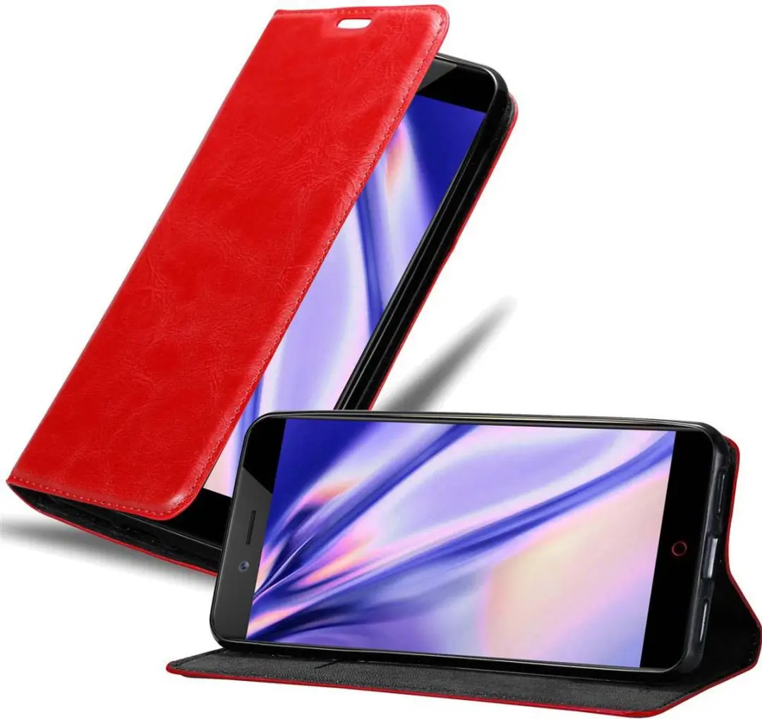 Cadorabo Hoesje geschikt voor ZTE Nubia Z17 MINI in APPEL ROOD