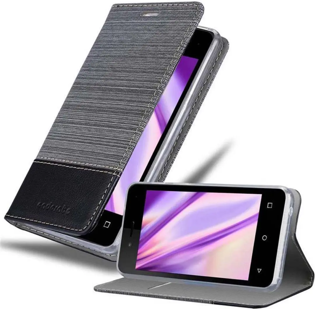 Cadorabo Hoesje geschikt voor WIKO SUNNY 3 MINI in GRIJS ZWART