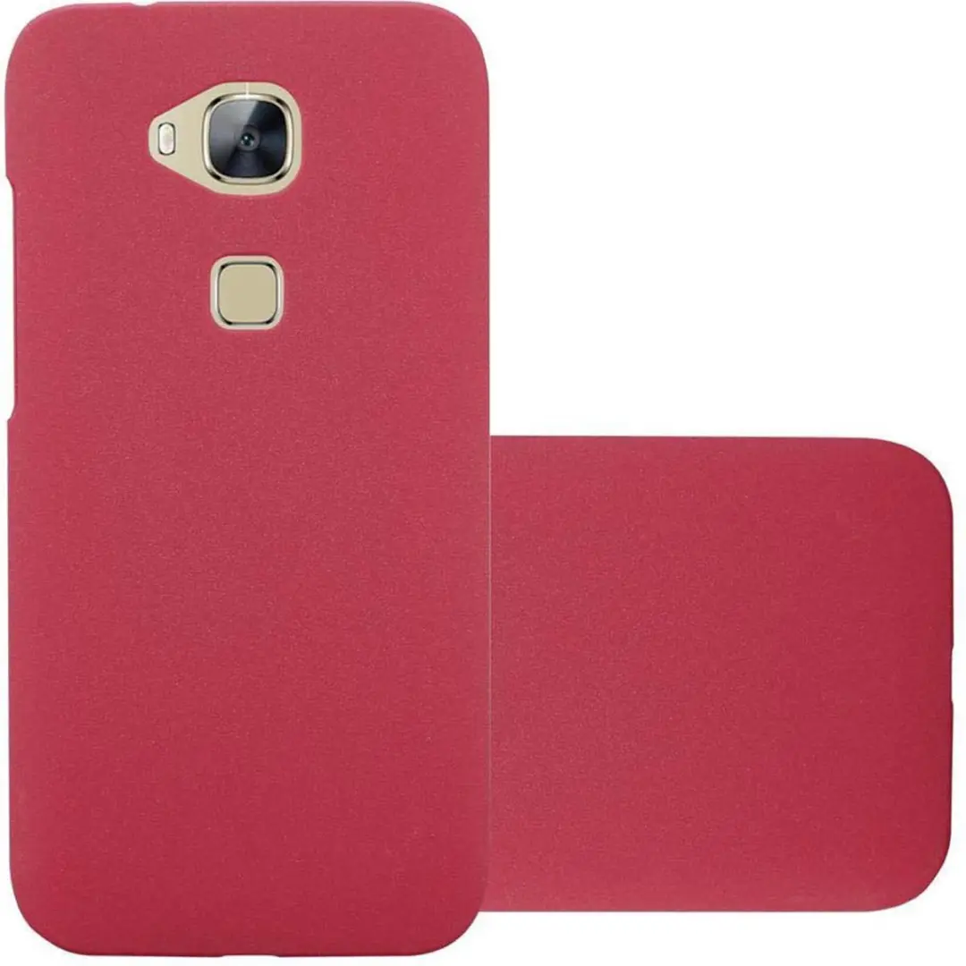 Cadorabo Hoesje geschikt voor Huawei ASCEND G7 PLUS / G8 / GX8 in FROSTY ROOD