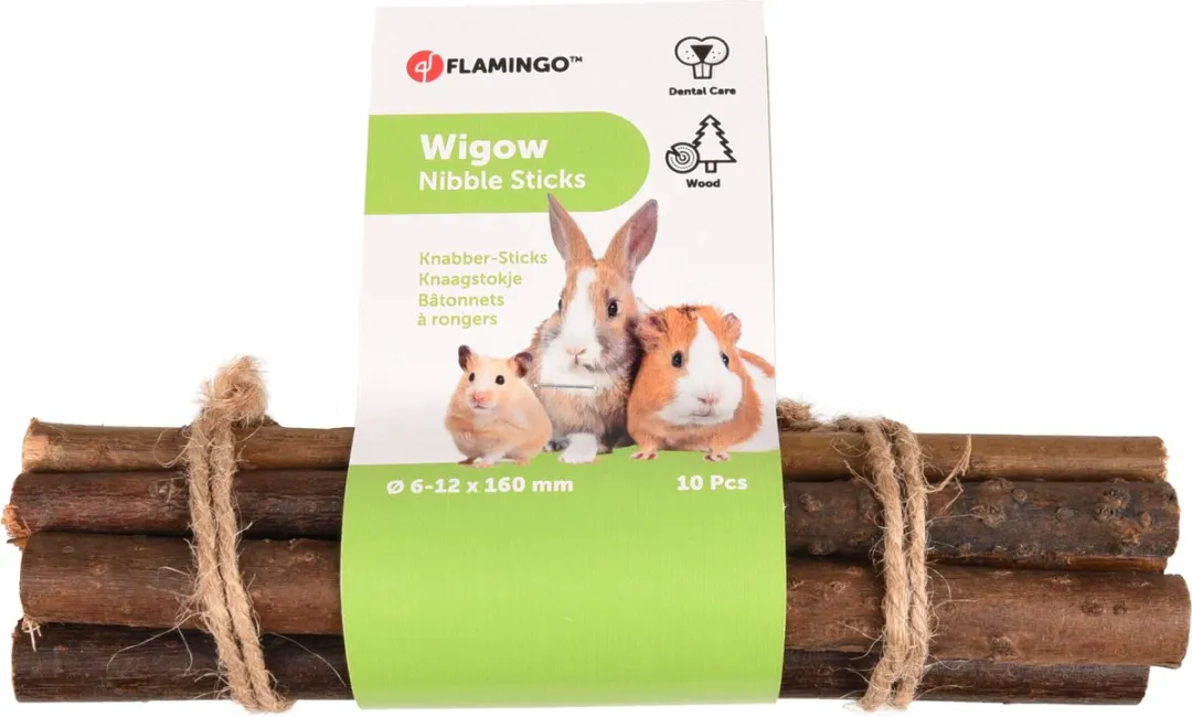 Flamingo Wigow Knaagstokjes 16cm - 10 Stuks
