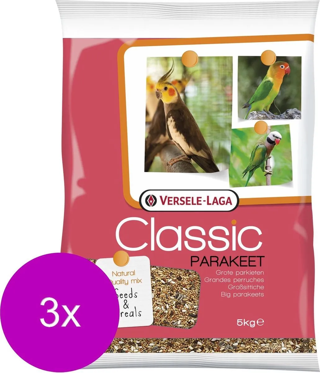 Versele-Laga Classic Grote Parkietenvoer 15kg (3x5kg)