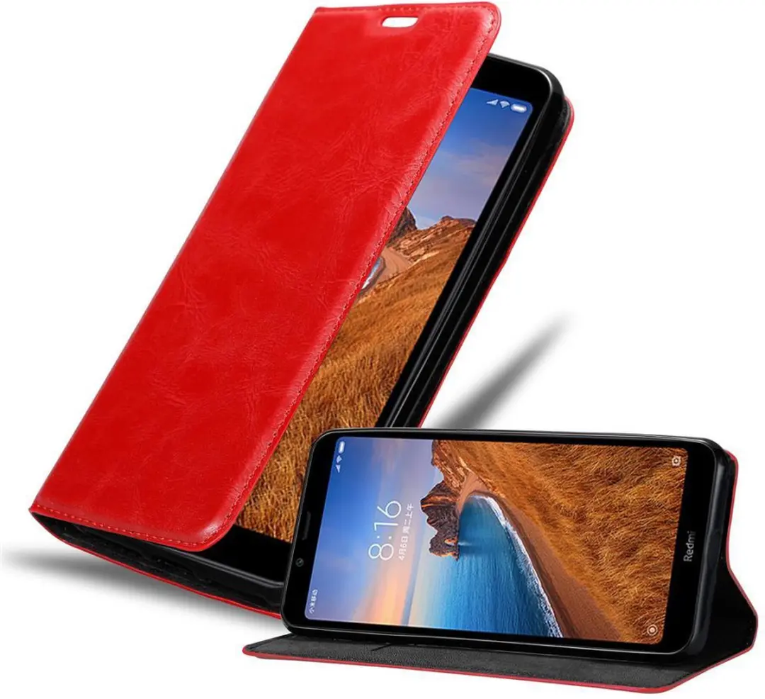Cadorabo Hoesje geschikt voor Xiaomi RedMi 7A in APPEL ROOD