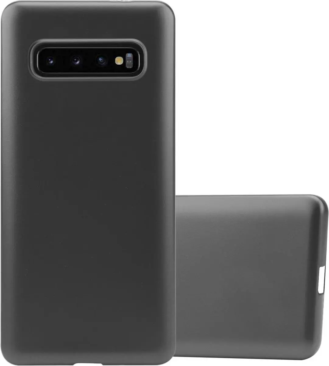 Cadorabo Hoesje geschikt voor Samsung Galaxy S10 4G in METALLIC GRIJS