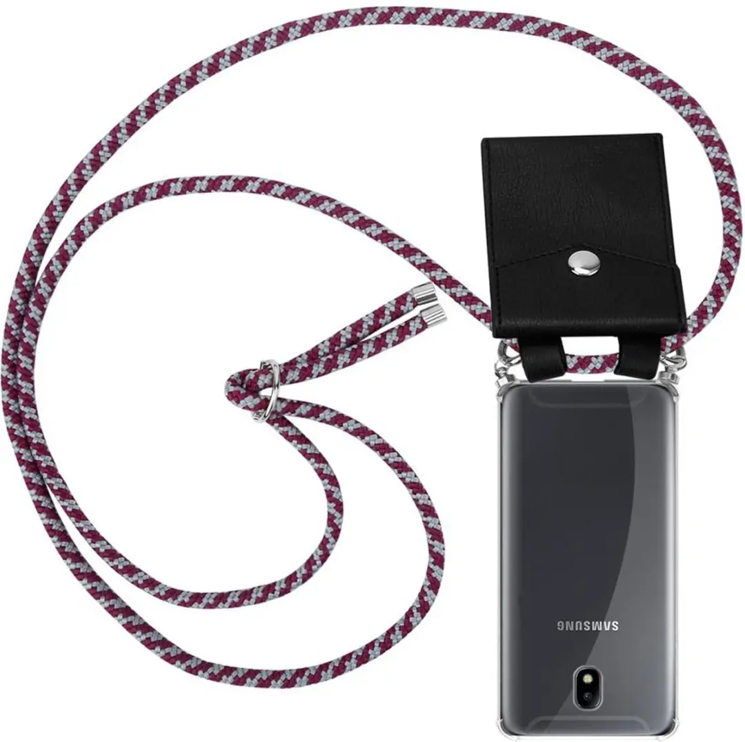 Cadorabo Hoesje geschikt voor Samsung Galaxy J7 2018 in ROOD WIT