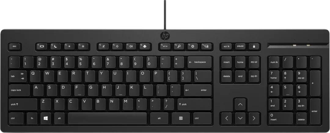 HP 125 Wired Keyboard 266C9ET#ABB - Zwart