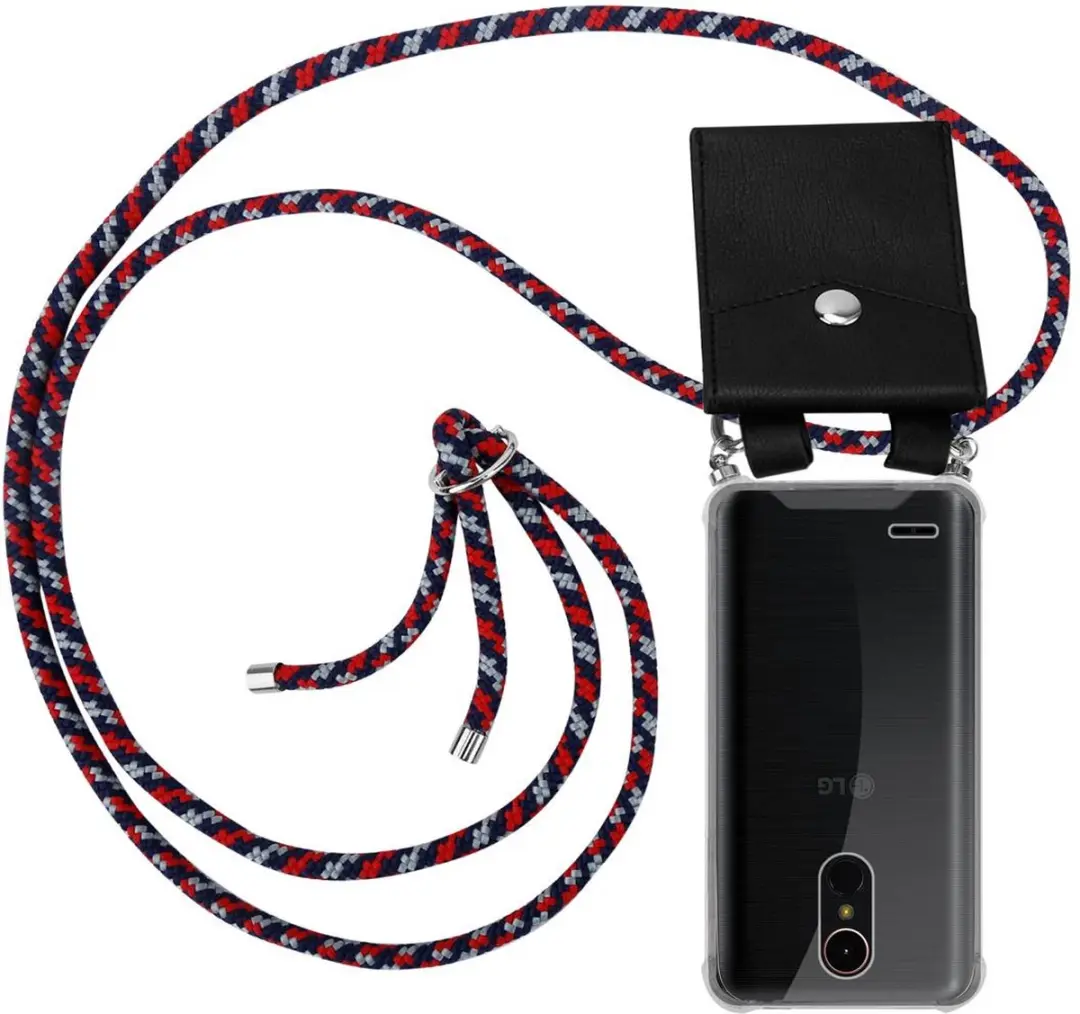 Cadorabo Hoesje geschikt voor LG K10 2017 in ROOD BLAUW WIT