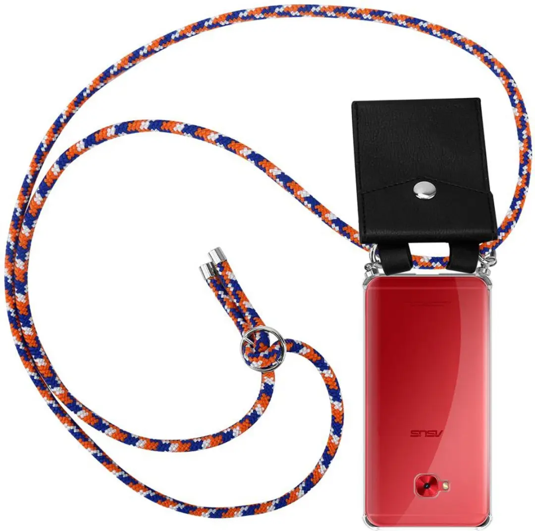 Cadorabo Hoesje geschikt voor Asus ZenFone 4 Selfie PRO in ORANJE BLAUW WIT