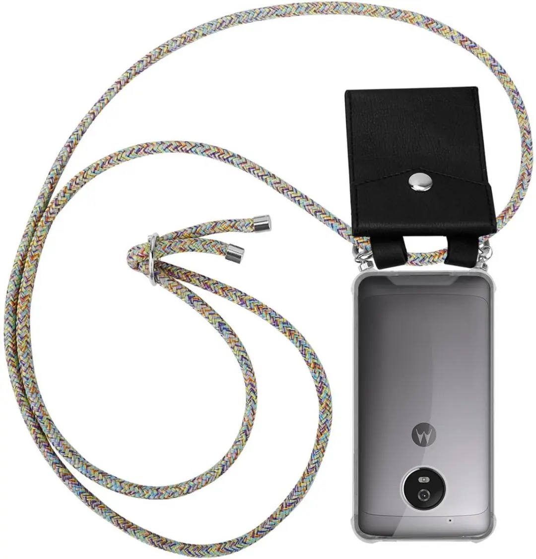Cadorabo Hoesje geschikt voor Motorola MOTO G5 in REGENBOOG