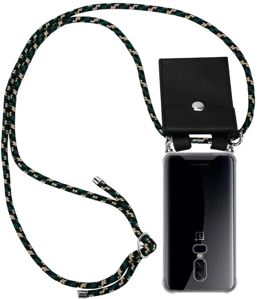 Cadorabo Hoesje geschikt voor OnePlus 6 in CAMOUFLAGE