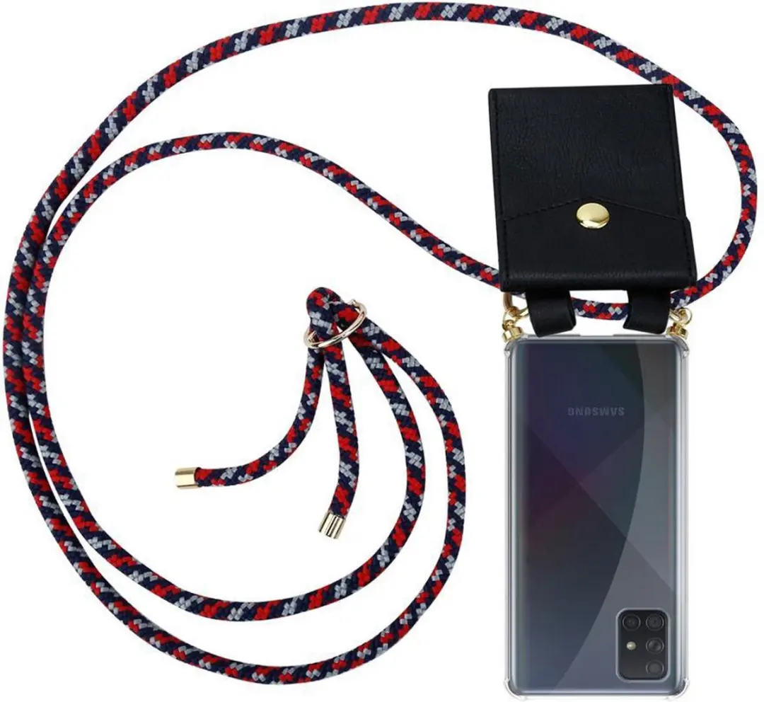 Cadorabo Hoesje geschikt voor Samsung Galaxy A51 4G / M40s in ROOD BLAUW WIT