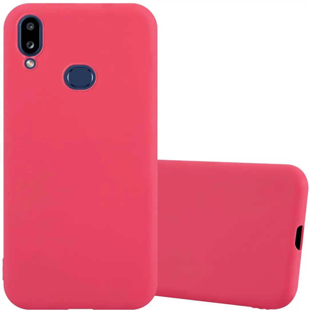 Cadorabo Hoesje geschikt voor Samsung Galaxy A10s / M01s in CANDY ROOD