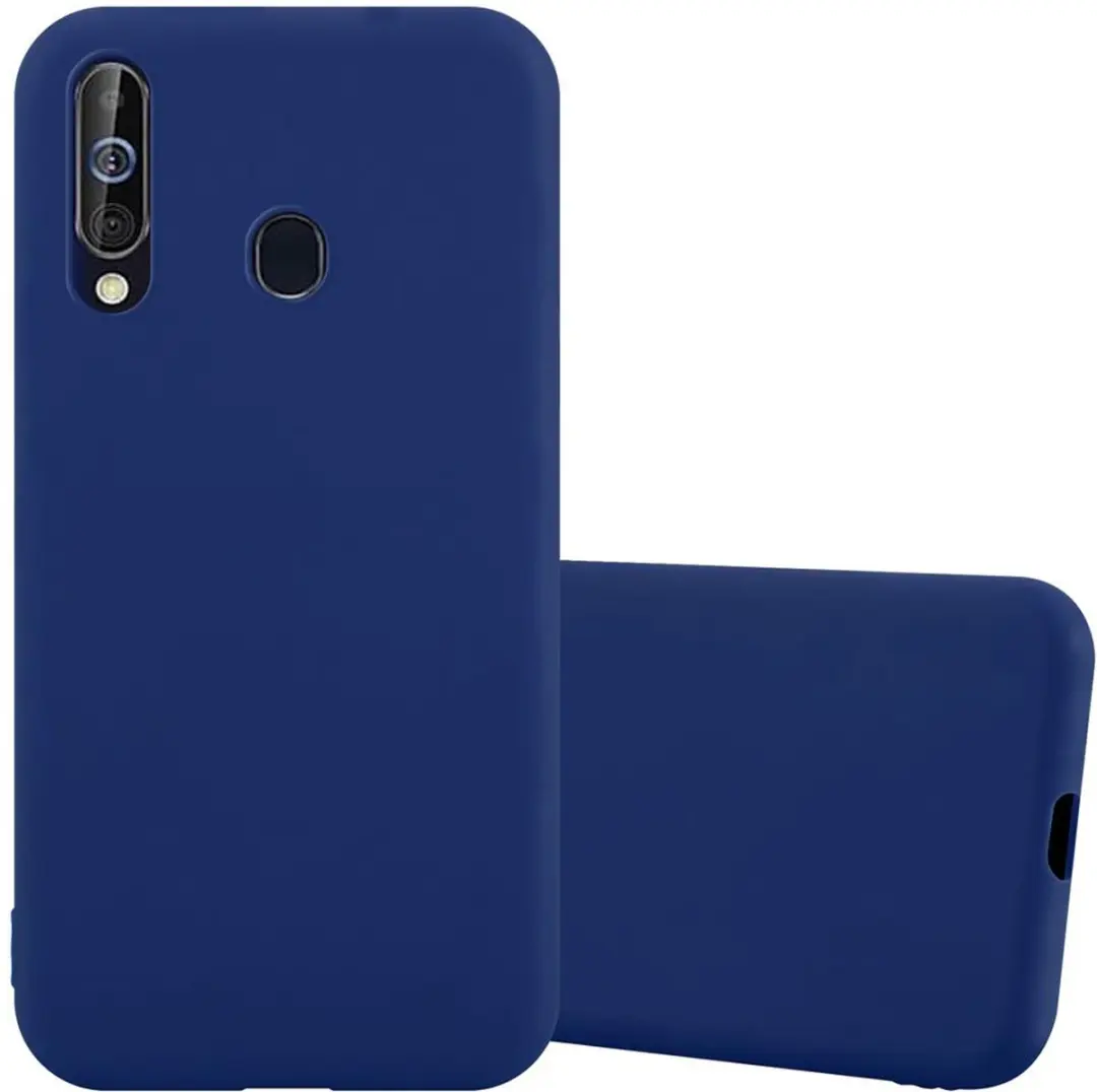 Cadorabo Hoesje geschikt voor Samsung Galaxy A60 / M40 in CANDY DONKER BLAUW
