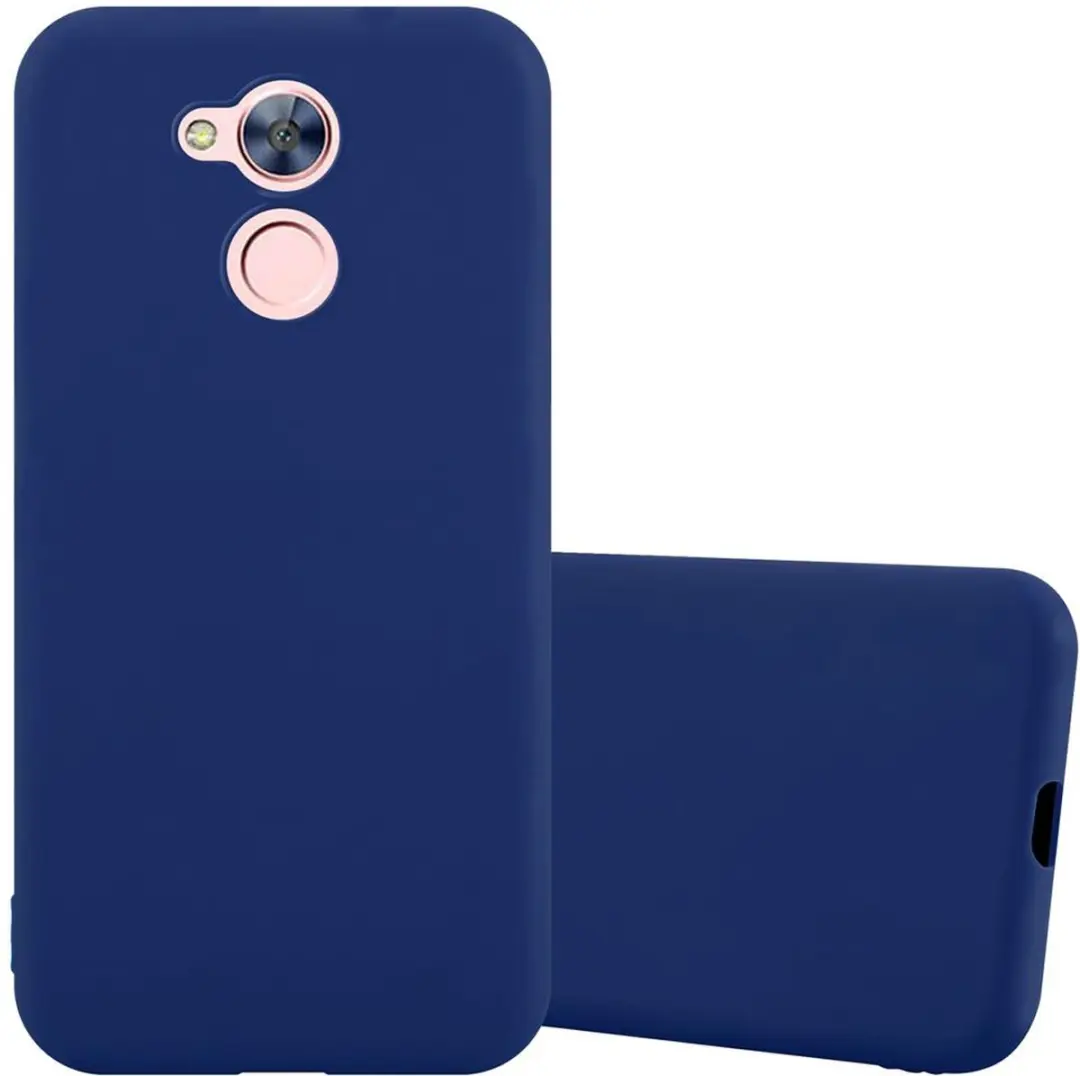Cadorabo Hoesje geschikt voor Honor 6A PRO / 5C PRO in CANDY DONKER BLAUW