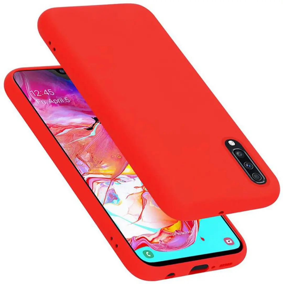 Cadorabo Hoesje geschikt voor Samsung Galaxy A70 / A70s in LIQUID ROOD