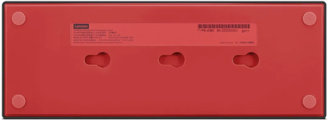 Lenovo ThinkPad Thunderbolt 4 WorkStation 40B00300SA - Zwart/Rood
