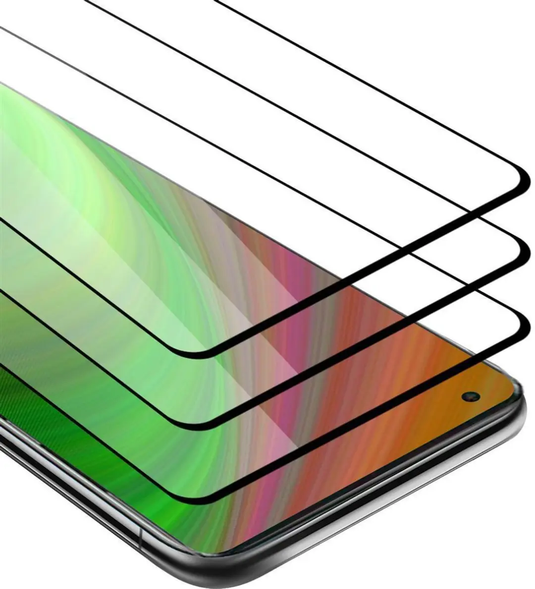 Cadorabo 3x Screenprotector geschikt voor Vivo X51 5G Volledig scherm pantserfol